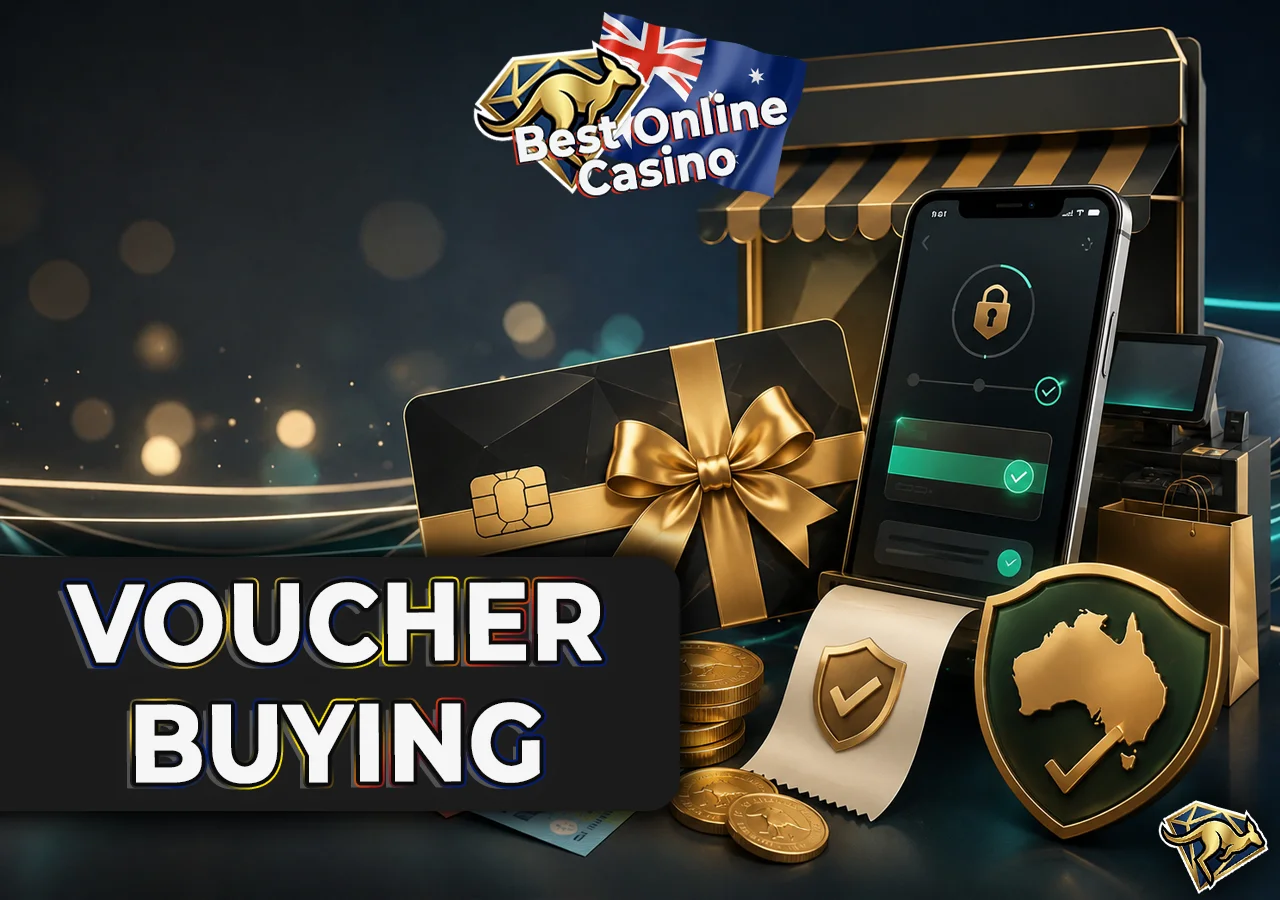 Buying prepaid vouchers online with checkout, AUD payment and code safety elements